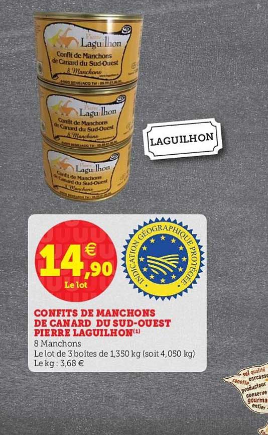 confits de manchons de canard du sud-ouest pierre laguilhon