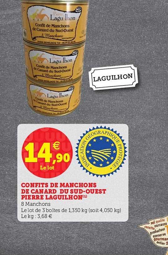 confits de manchons de canard du sud-ouest pierre laguilhon