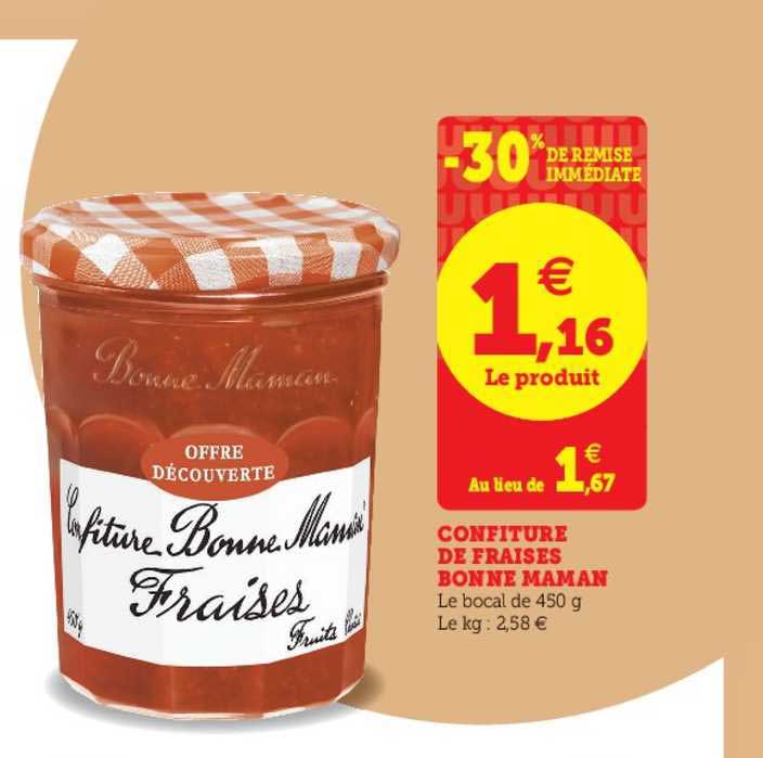 confiture de fraises bonne maman