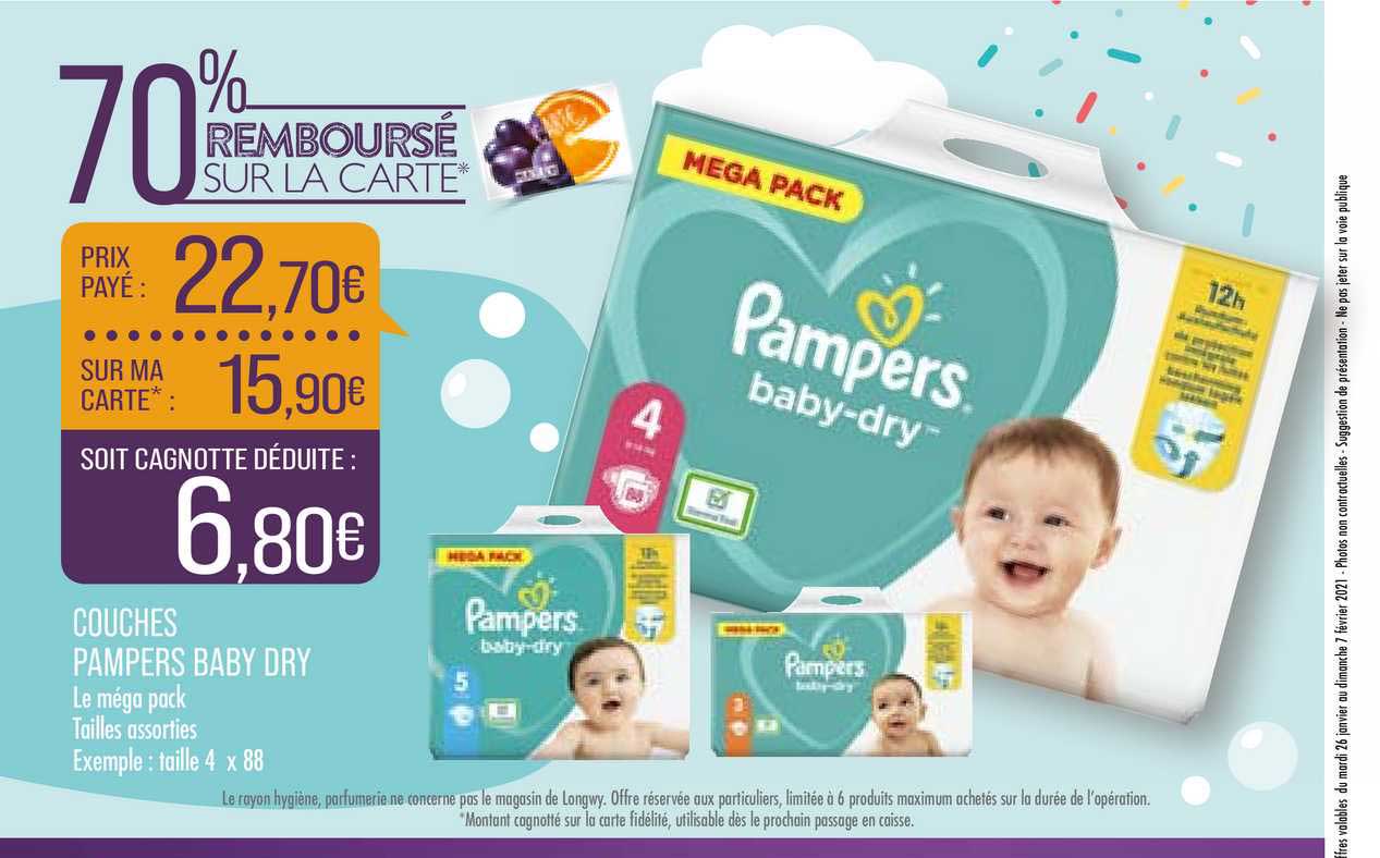 Couches Pampers Baby Dry