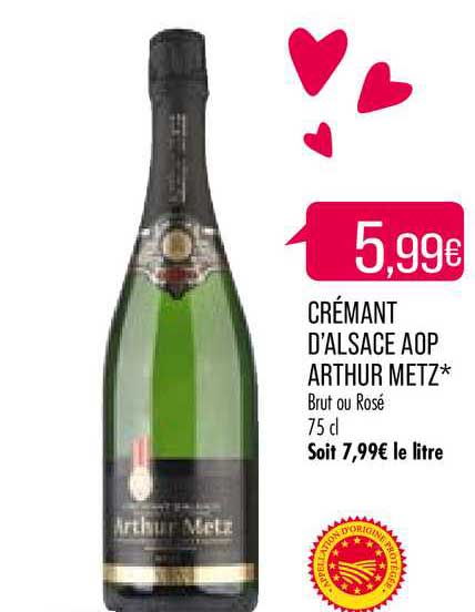 crémant d'alsace aop arthur metz