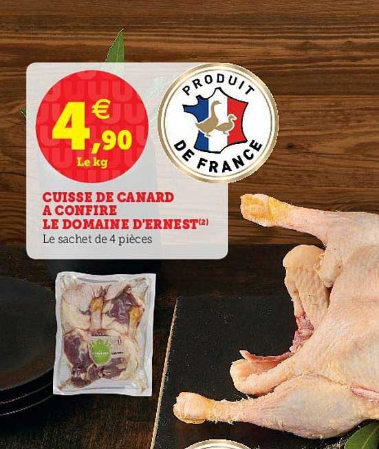 cuisse de canard à confire le domaine d'ernest