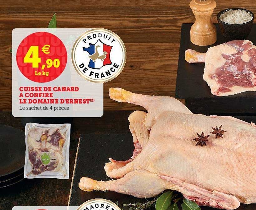 cuisse de canard à confire le domaine d'ernest