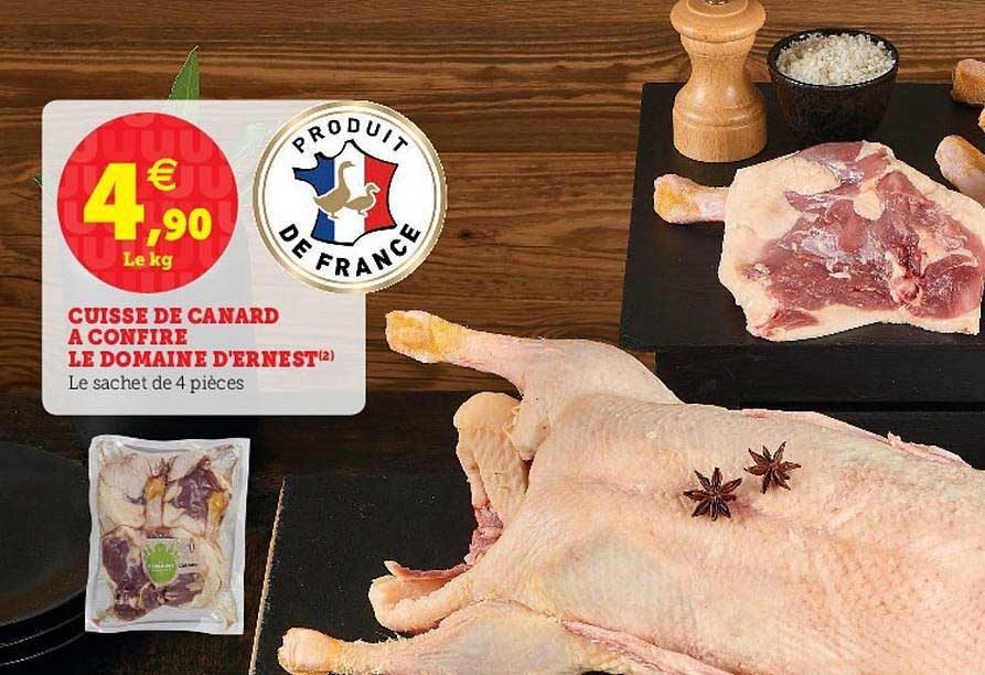 cuisse de canard à confire le domaine d'ernest