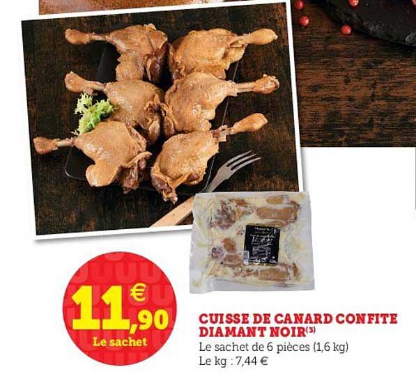 cuisse de canard confite diamand noir