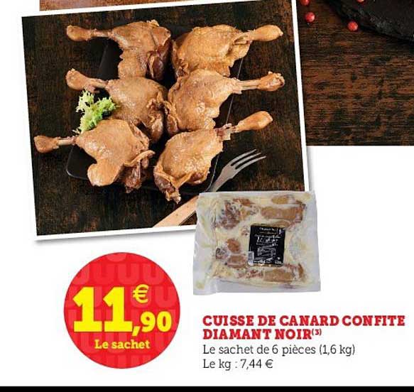 cuisse de canard confite diamant noir
