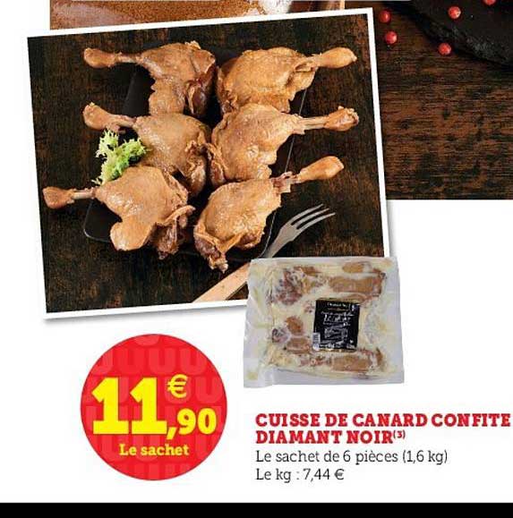 cuisse de canard confite diamant noir