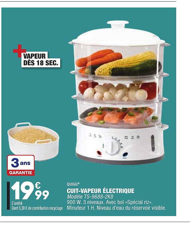 Cuit-vapeur électrique Quigg