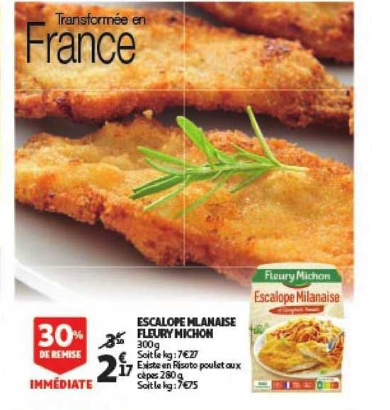 escalope milanaise fleury michon