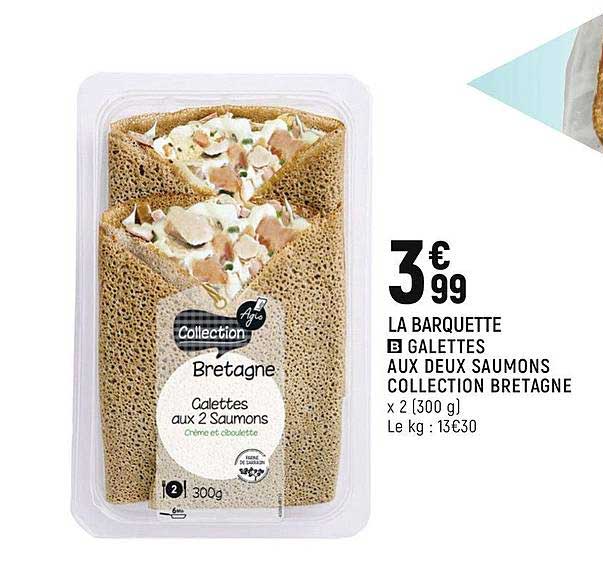 galettes aux deux saumons collection bretagne