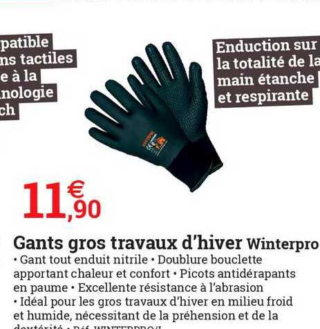 gants gros travaux d'hiver winterpro