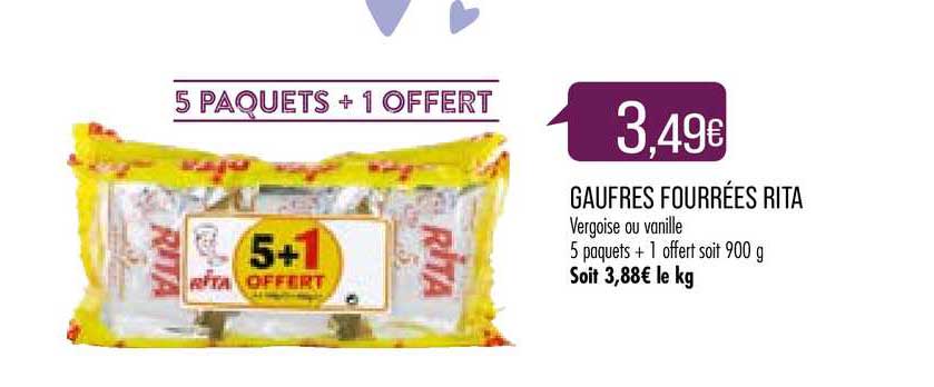 Gaufres Fourrées Rita