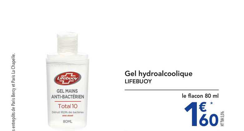 gel hydroalcoolique lifebuoy