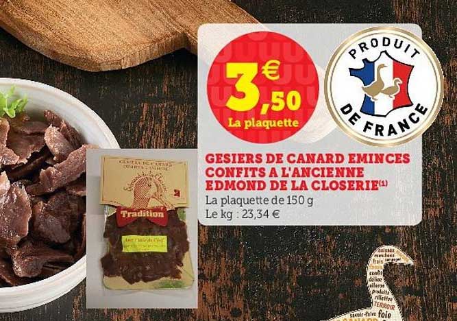 Gésiers De Canard émincés Confits à L'ancienne Edmond De La Closerie