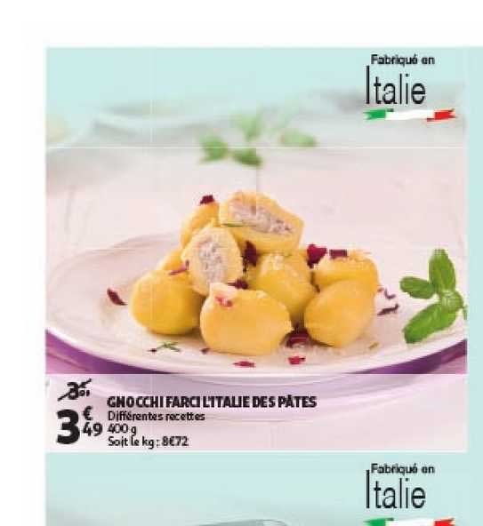 gnocchi farci l'italie des pâtes
