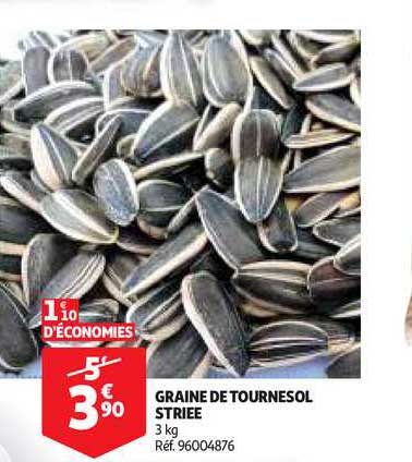 graine de tournesol striée