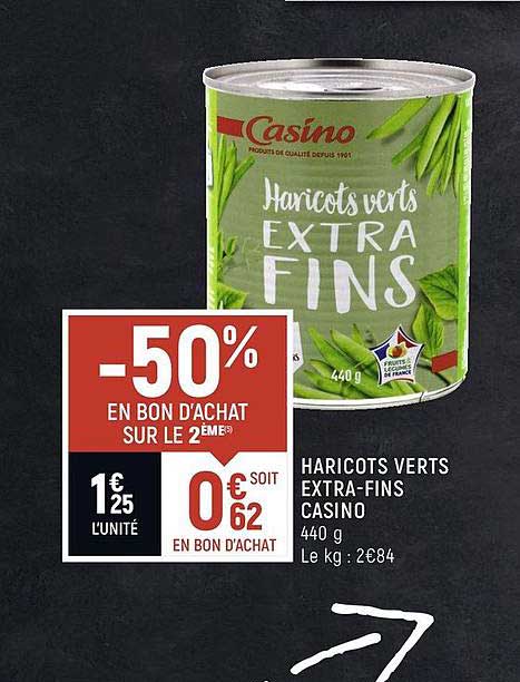 haricots verts extra-fins casino