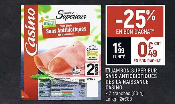 jambon supérieur sans antibiotique dès la naissance casino