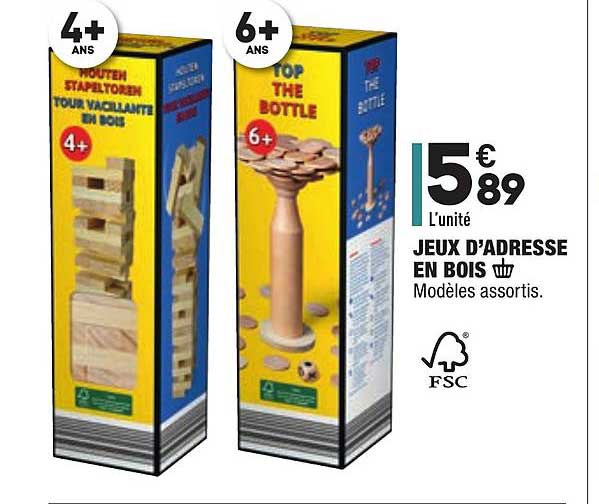 jeux d'adresse en bois