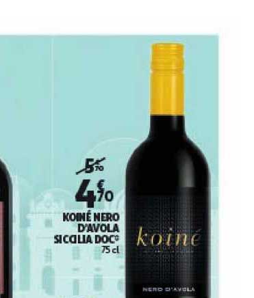 koiné nero d'avola siccilia doc
