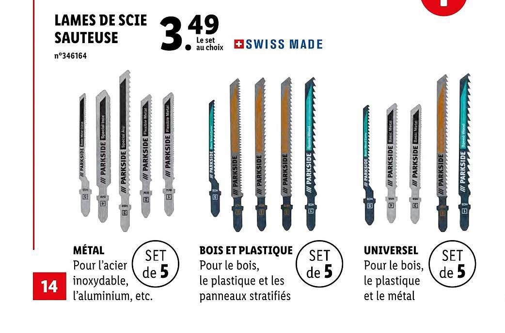 lames de scie sauteuse swiss made