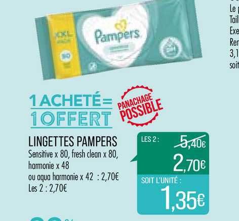 Lingettes Pampers