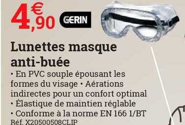 lunettes masque anti-buée gerin