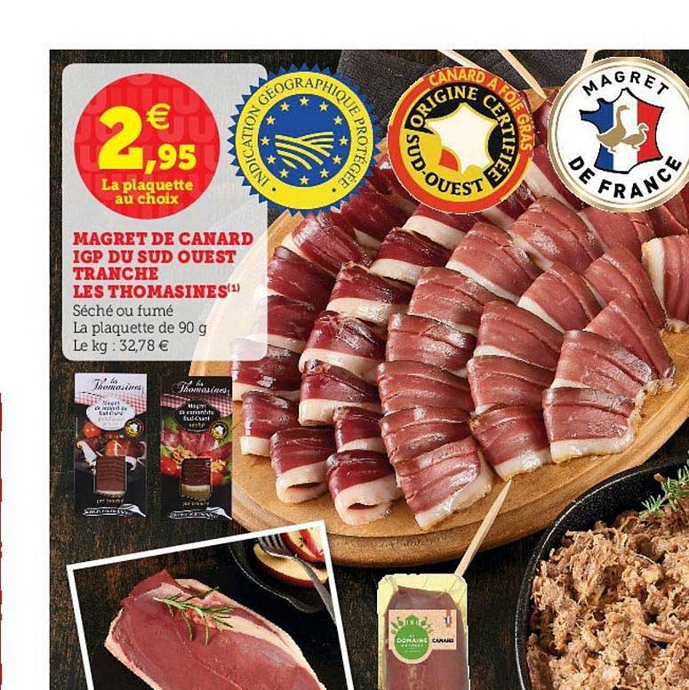 magret de canard igp du sud ouest tranché les thomasines