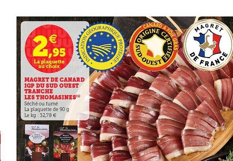 magret de canard igp du sud ouest tranché les thomasines