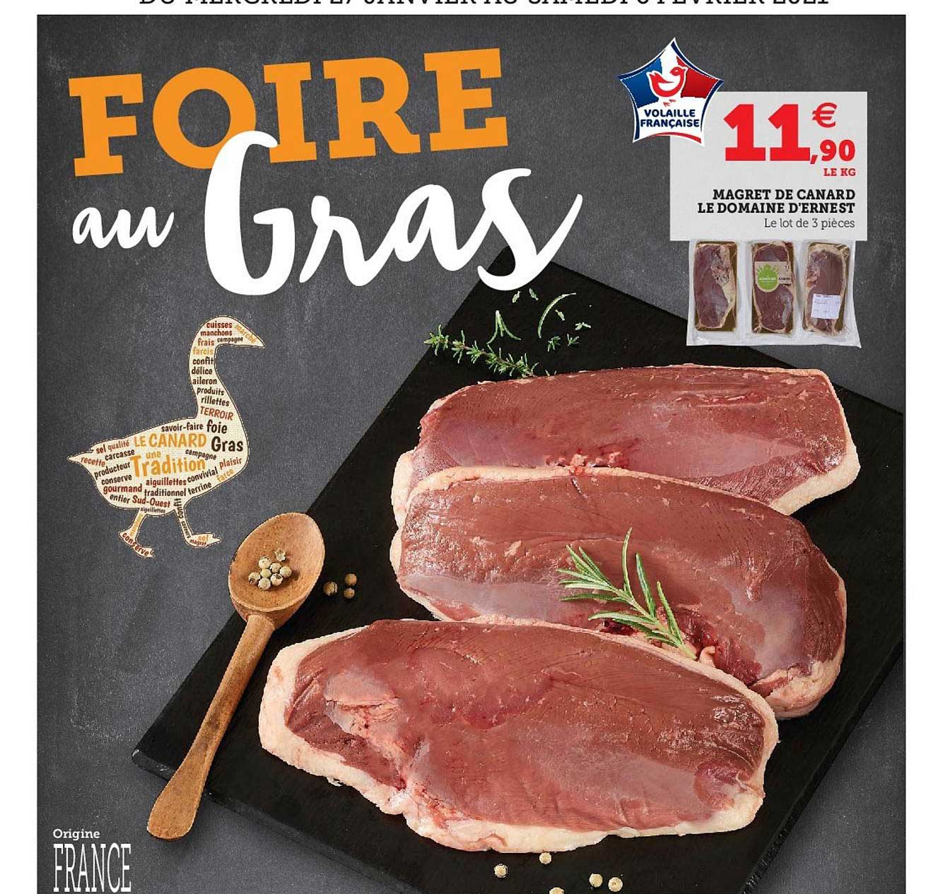 magret de canard le domaine d'ernest