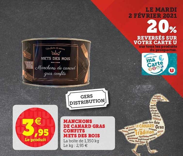 manchon de canard gras confits mets des rois