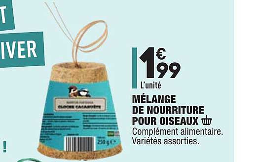 mélange de nourriture pour oiseaux
