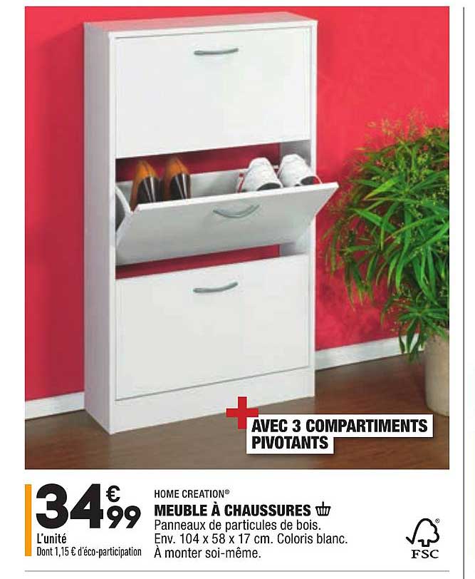 Meuble à Chaussures Home Creation