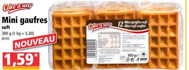 mini gaufres soft cake a way