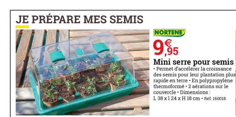 mini serre pour semis nortene
