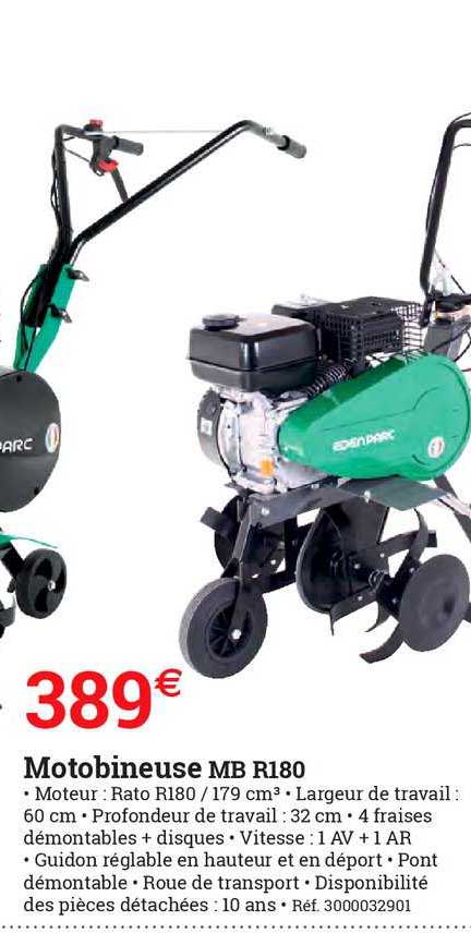 motobineuse mb r180