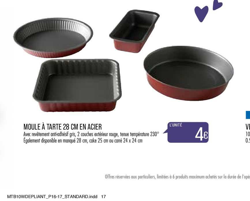 Moule à Tarte 28 Cm En Acier