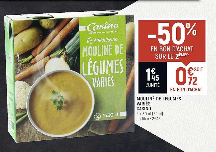 mouliné de légumes variés casino