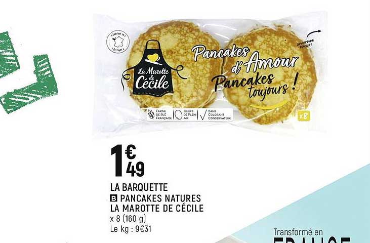 pancakes natures la marotte de cécile