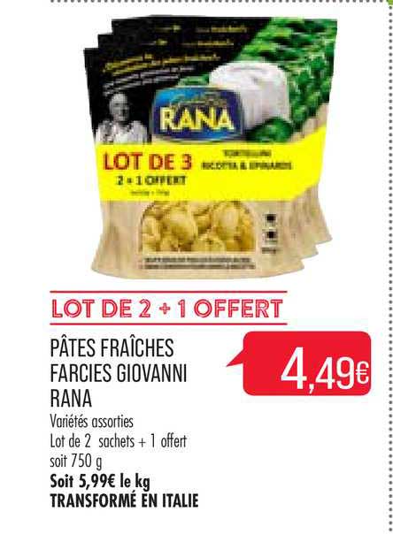 pâtes fraîches farcies giovanni rana