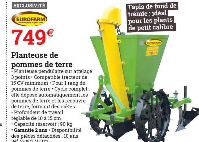 planteuse de pommes de terre eurofarm