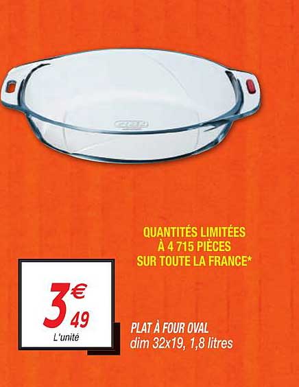 plat à four oval