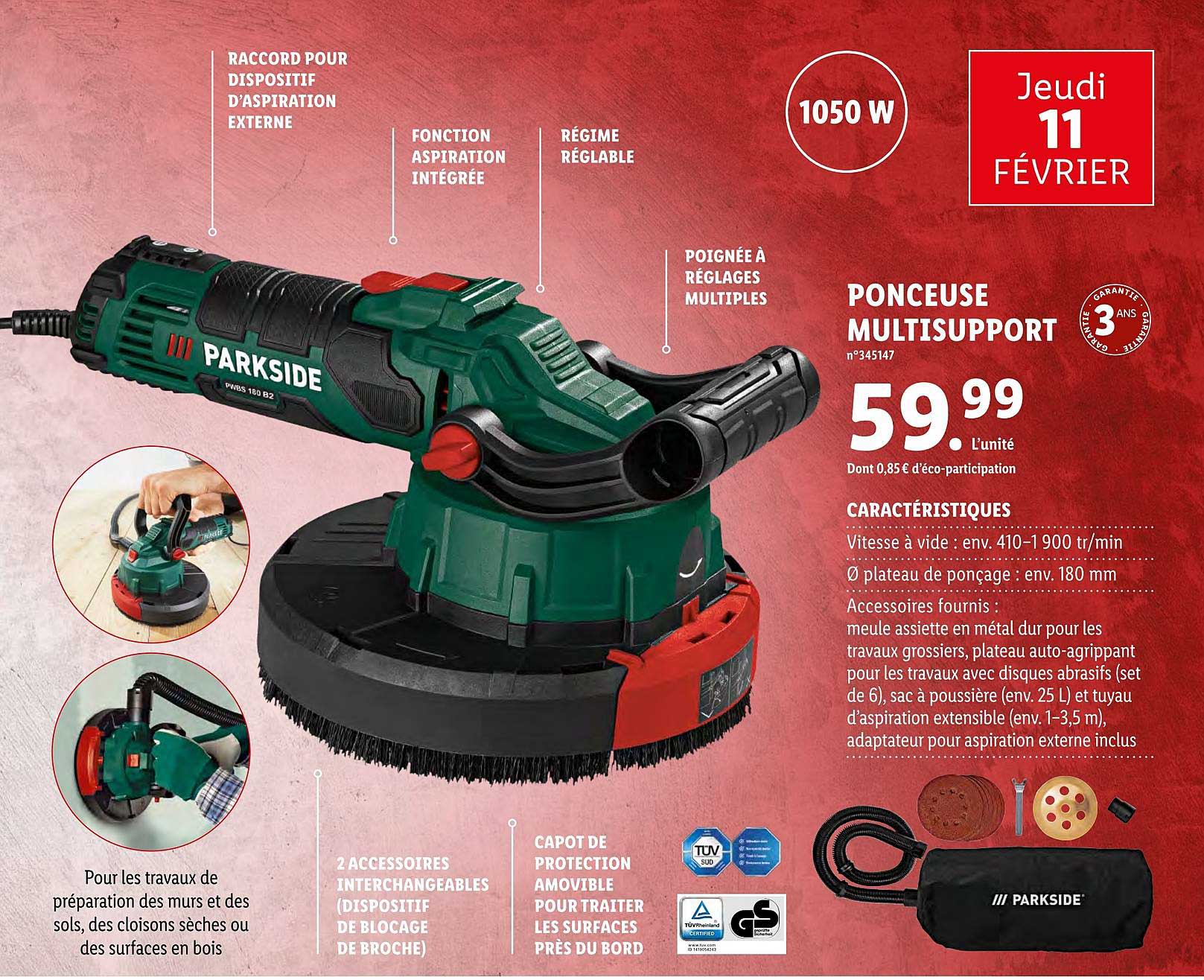 Ponceuse Multisupport Parkside