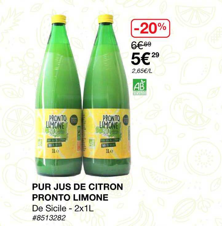 pur jus de citron pronto limone