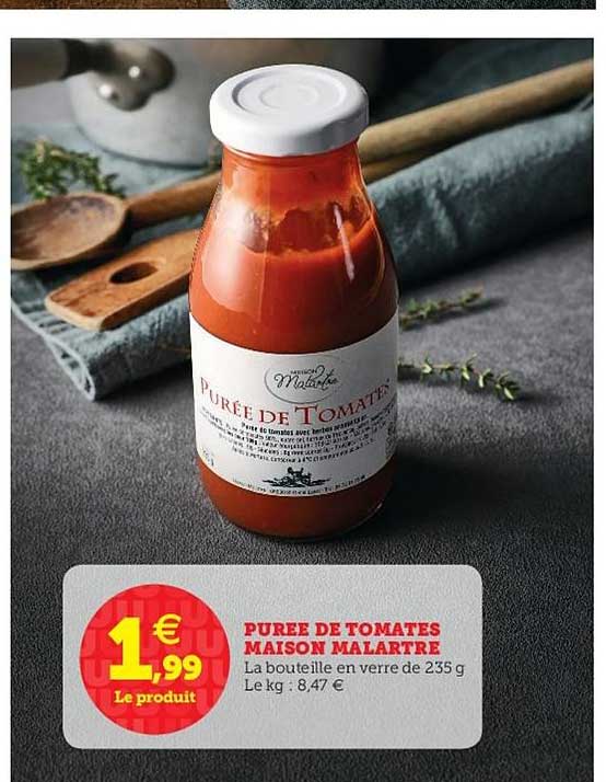 purée de tomates maison malartre