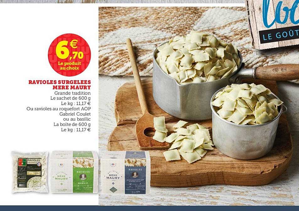 ravioles surgelées mère maury