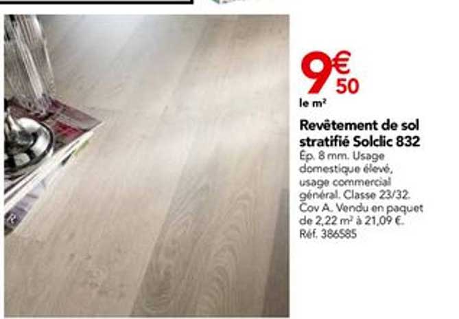 revêtement de sol stratifié solclic 832