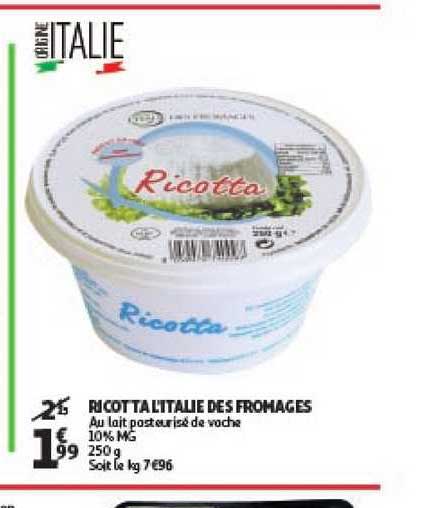 ricotta l'italie des fromages