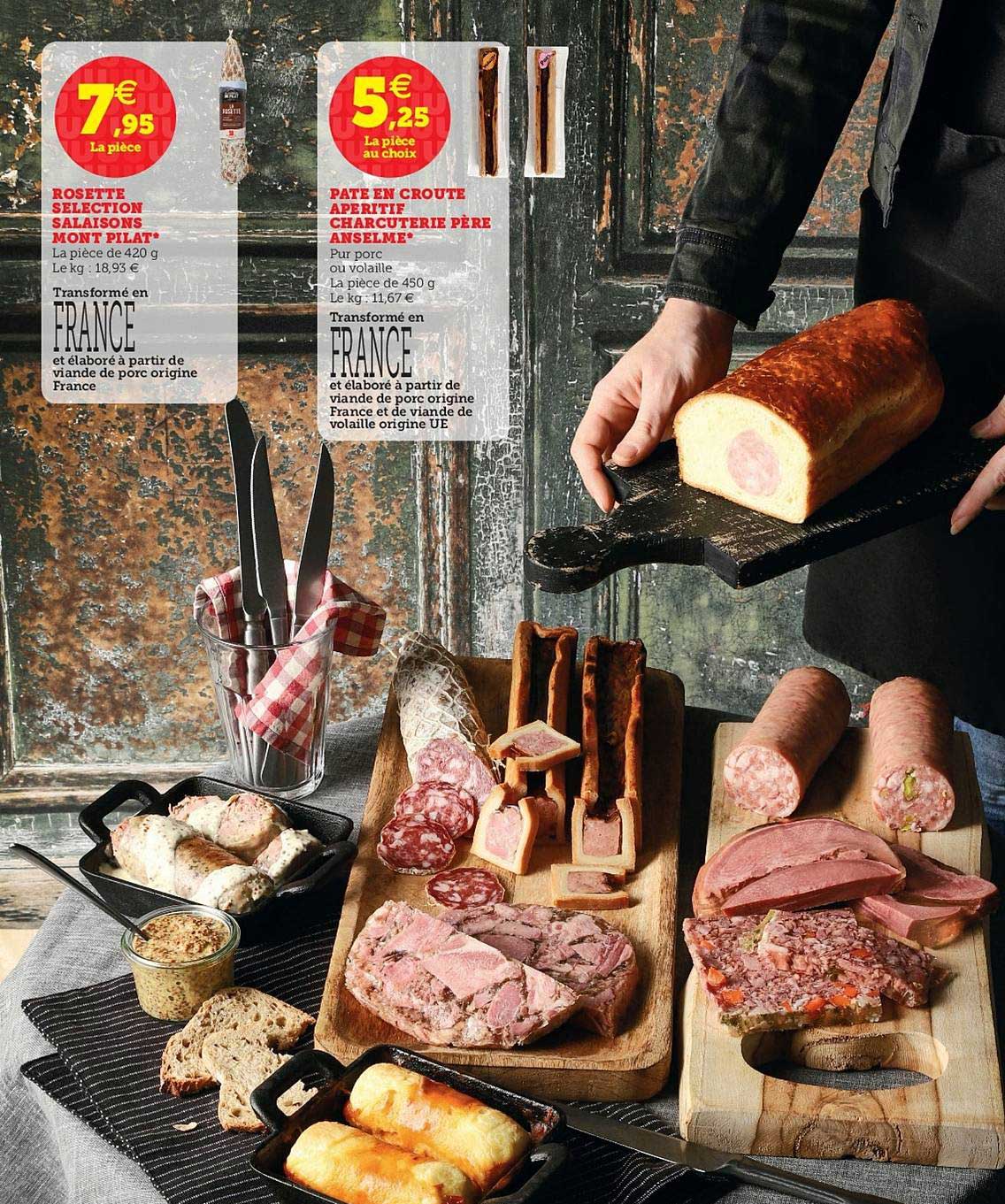 Rosette Selection Salaisons Mont Pilat, Pâte En Croute Apéritif Charcuterie Père Anselme