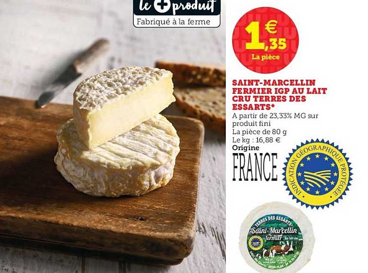 saint-marcellin fermier igp au lait cru terres des essarts